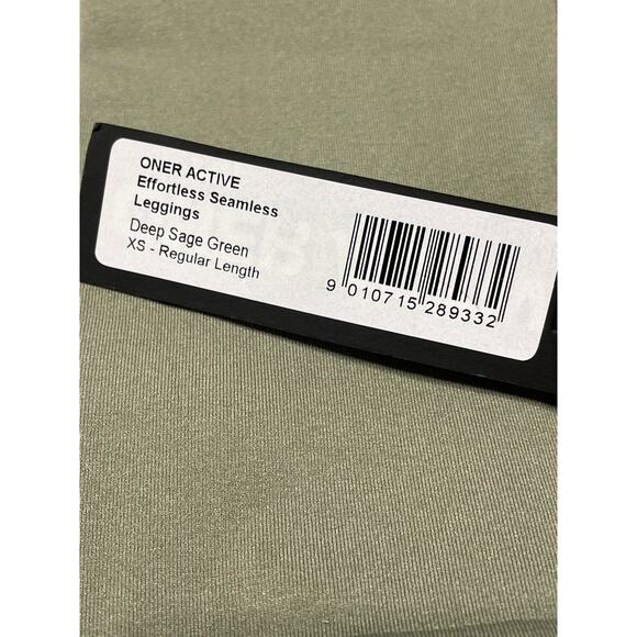 Oner Active Sage Green Seamless Leggings size XS NEW - Picture 10 of 10